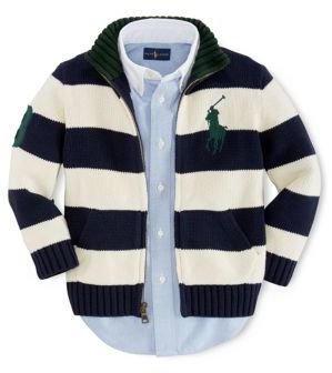 Ralph Lauren CHILDRENSWEAR Boys 2-7 Stripe Long-Sleeve Sweater