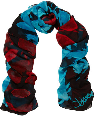Diane von Furstenberg Silk-chiffon scarf