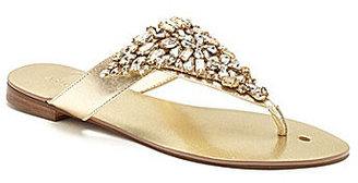 Arturo Chiang Gustine Jeweled Flat Sandals