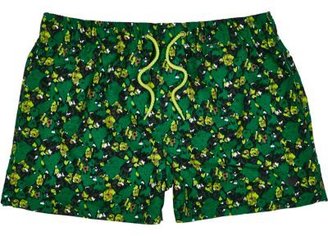 Humör Green camouflage swim shorts