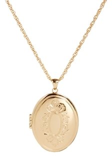 ASOS Oversize Locket Necklace - Antique gold