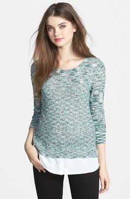 Kensie Space Dye Slub Knit Sweater (Online Only)