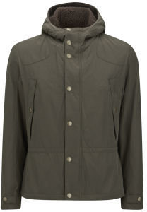Barbour Men's Stern Waxed Shooting Jacket Olive