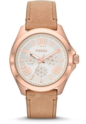 Fossil Cecile Multifunction Sand Leather Watch