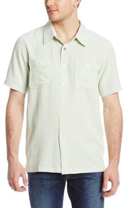 Toes on the Nose Men's Pebble Peach Short-Sleeve Woven Shirt