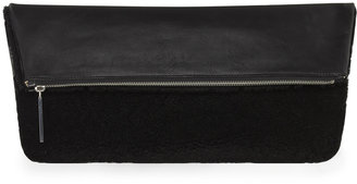 Whistles Lexi Large Shearling Clutch