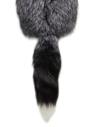 Alexander McQueen Bi-colour fur stole