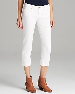 Paige Denim Jeans - Jimmy Jimmy Crop in Optic White