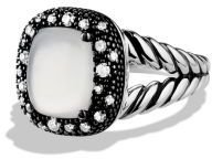 David Yurman Midnight Mélange Ring with Moon Quartz and Diamonds
