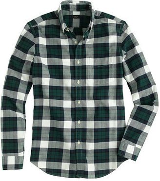 J.Crew Vintage oxford shirt in warm spruce plaid