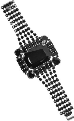 Tom Binns Rhodium-plated Swarovski crystal bracelet
