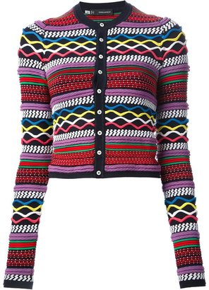 DSQUARED2 pattern knit cardigan
