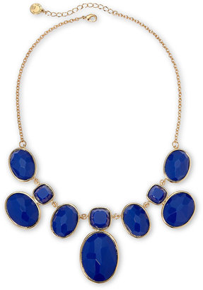 Liz Claiborne Gold-Tone Blue Collar Necklace