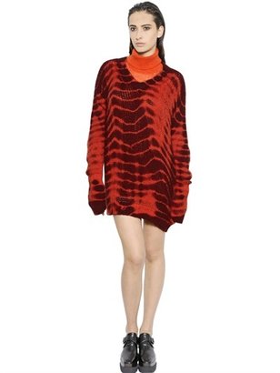 Stella McCartney Alpaca Wool Blend Tie Dye Sweater Dress