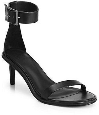 Tibi Ivy Leather Ankle-Strap Sandals