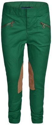 Ralph Lauren Girls Green Skinny Fit Jodhpur Trousers