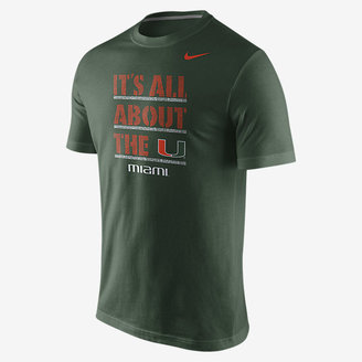 Nike College Game Day Cotton (Miami) Men's T-Shirt