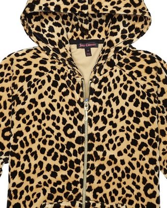 Juicy Couture Leopard Velour Relaxed Jacket