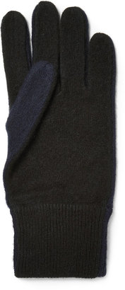 Marc by Marc Jacobs Colour-Block Cashmere Gloves