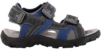 Geox Childrens' Strada Rip-Tape Sandals, Navy/Charcoal