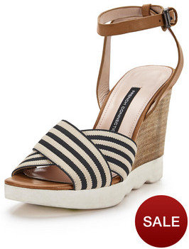 French Connection Jane Wedge Sandals