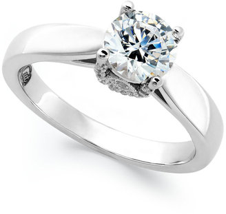 Certified Diamond Solitaire Ring in 14k White Gold (1-1/2 ct. t.w.)