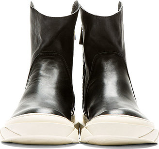 D.Gnak by Kang.D Buffed Leather Pointed Collar Boots
