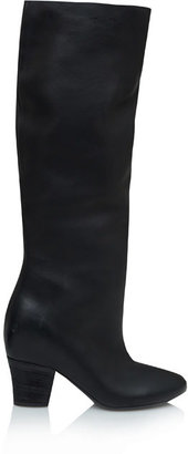 Marsèll Black Ralston Leather Knee High Boots