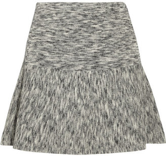 Theory Gida mélange stretch-wool mini skirt