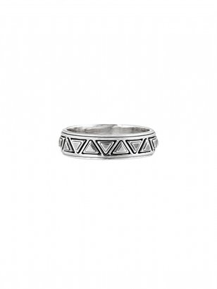House Of Harlow Triangle Plateau Midi Ring Silver