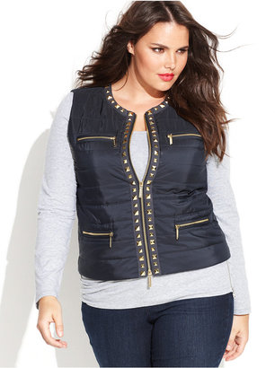 MICHAEL Michael Kors Size Studded Quilted Puffer Vest