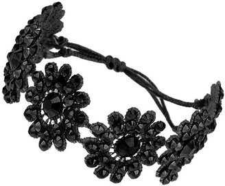 Wallis Black Embellished Lace Bracelet