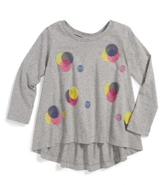 Tea Collection 'Color Theory 3D' Graphic High/Low Tee (Toddler Girls, Little Girls & Big Girls)