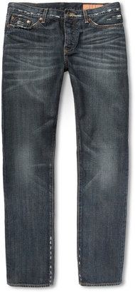 Jean Shop Washed Selvedge Denim Jeans