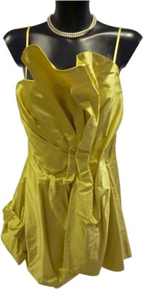 Nina Ricci Yellow Silk Dress