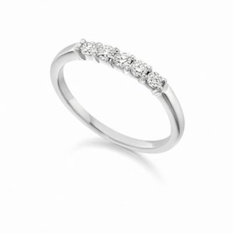 Clarity Ladies luxury handcrafted 18ct white gold,0.25ct diamond set eternity ring