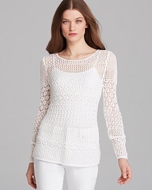 Magaschoni Novelty Knit Sweater