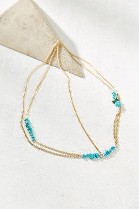 Urban Outfitters Turquoise Stone Goddess Chain Headwrap