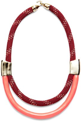 Orly Genger by Jaclyn Mayer Roxbury Necklace - Burgundy/Coral