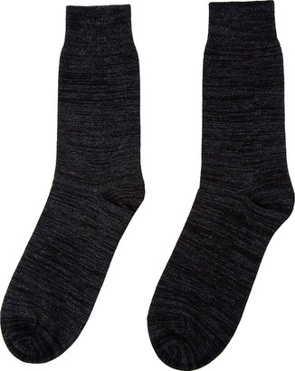 Tiger of Sweden Black & Charcoal Marled Todisco Socks