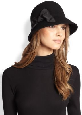 Kate Spade Bow Wool Cloche Hat