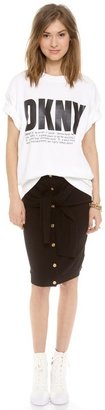 Opening Ceremony DKNY x Skirt with Front Tie