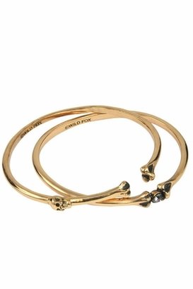 Wildfox Couture Jewelry Bone Bangle in Rose Gold