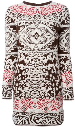 Emilio Pucci pattern knit shift dress