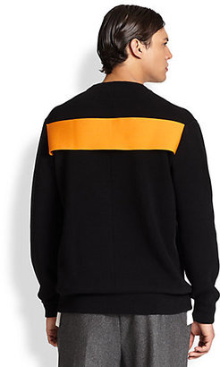 Givenchy Contrasting Panel Wool Sweater