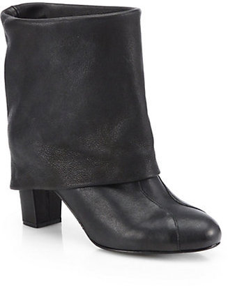 See by Chloe Melia Foldover Leather Mid-Calf Boots