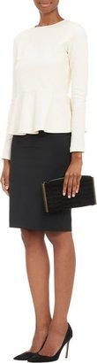 Lanvin Quilted Evening Clutch-Black