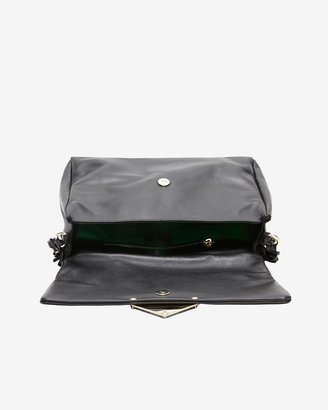 Sara Battaglia Teresa Fringe Shoulder Bag: Black
