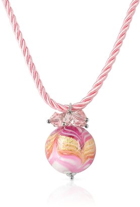 Murano House of Mare - Pink Glass Ball Pendant Necklace
