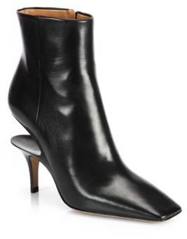 Maison Martin Margiela 7812 Maison Martin Margiela Leather Cutout-Heel Ankle Boots